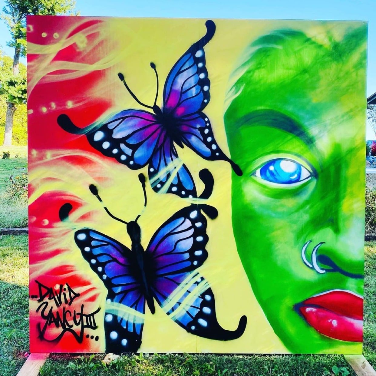 Wall message social street Artists Use Murals to Share Social Messages