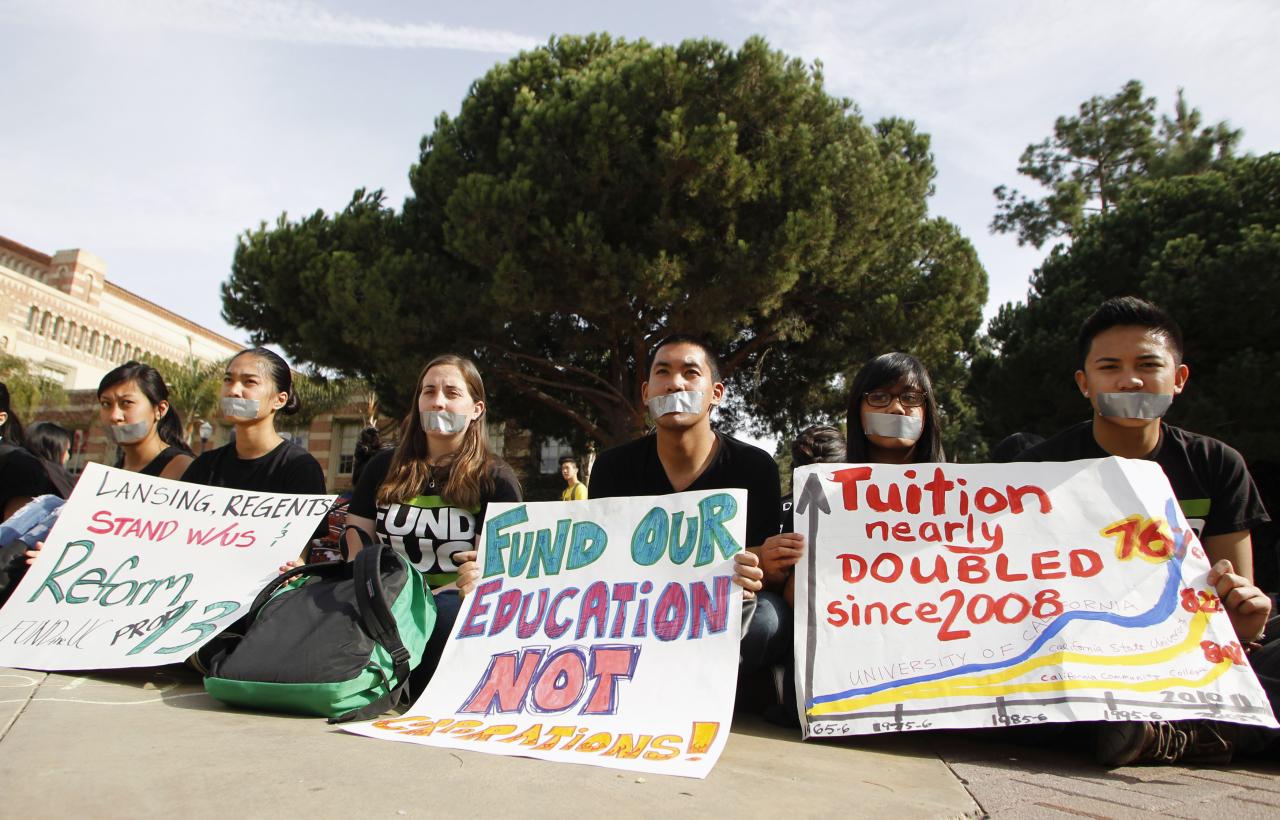 Protest tuition Students Protest Tuition Fee Increases